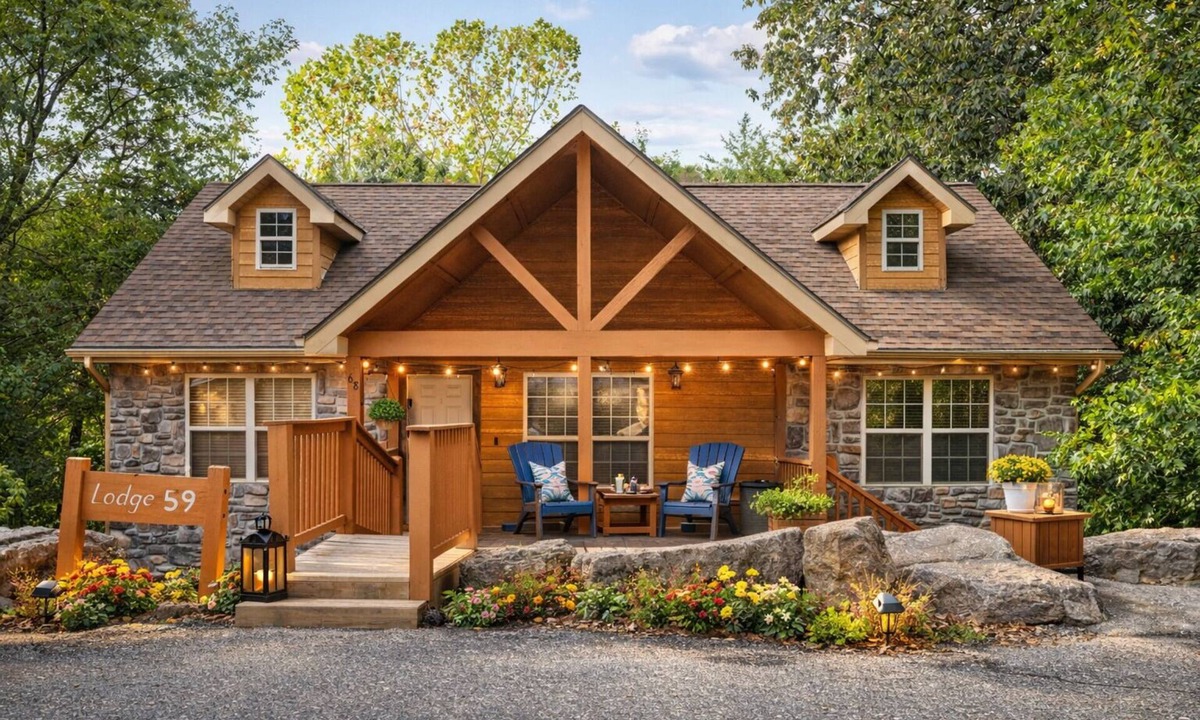 Branson West Cabin | 2BR Creekside Cabin | Near SDC | Resort Amenities