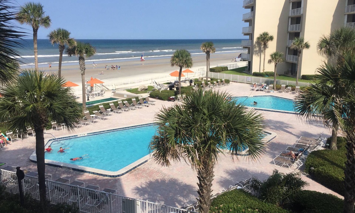 New Smyrna Beach Condo | Beachfront Living Stunning Ocean Views from Balcony and Great Room.