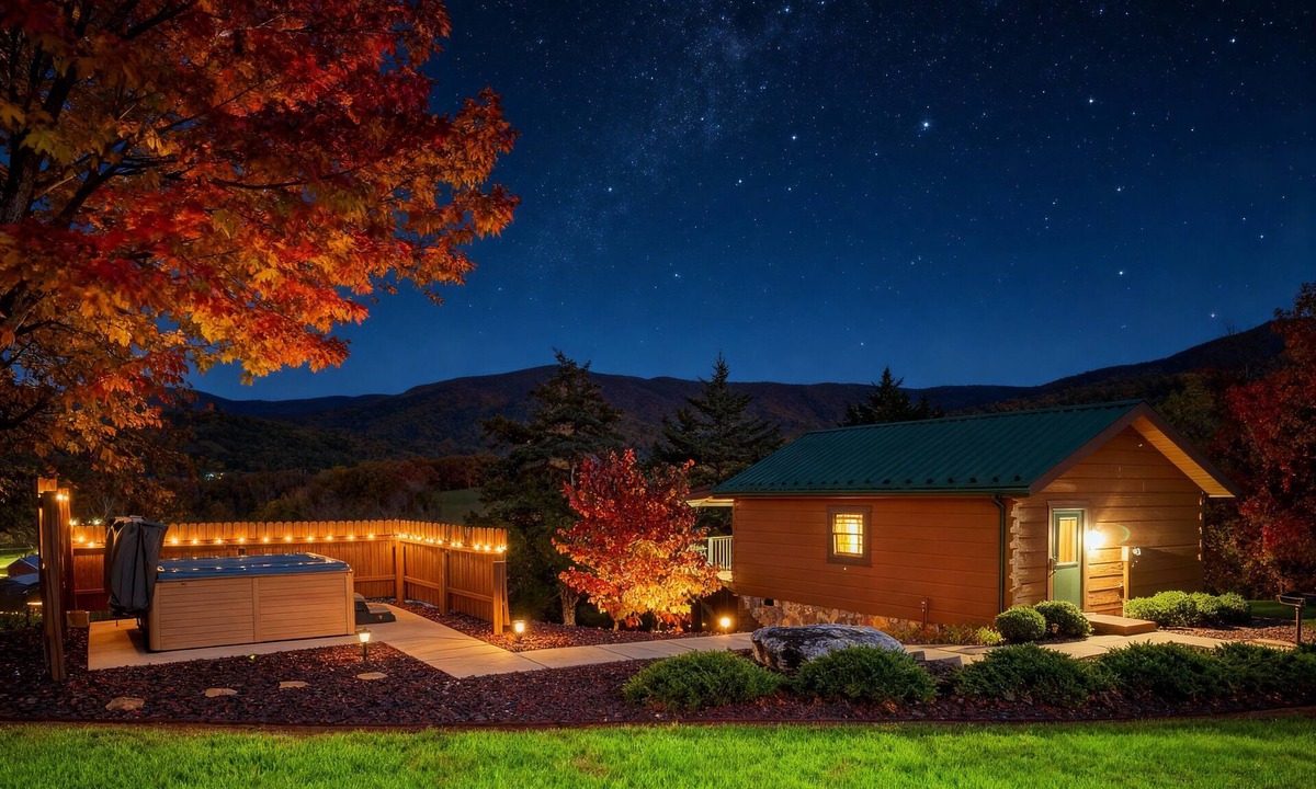 Stanley Cabin | HUGE summer SAVINGS LURAY Mountain getaway Private Log cabin 8 Hot Tub Fireplace