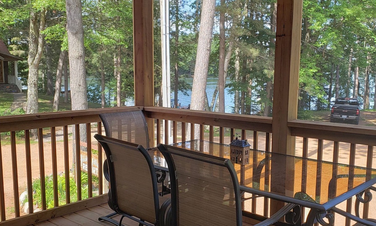 Phillips Resort | Lake views from upper unit screened porch