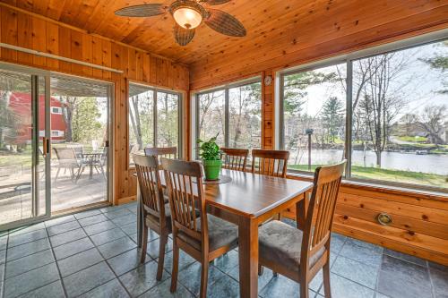 Lake Wissota House | Lake Wissota Home w/Private Dock + Fire Pit!