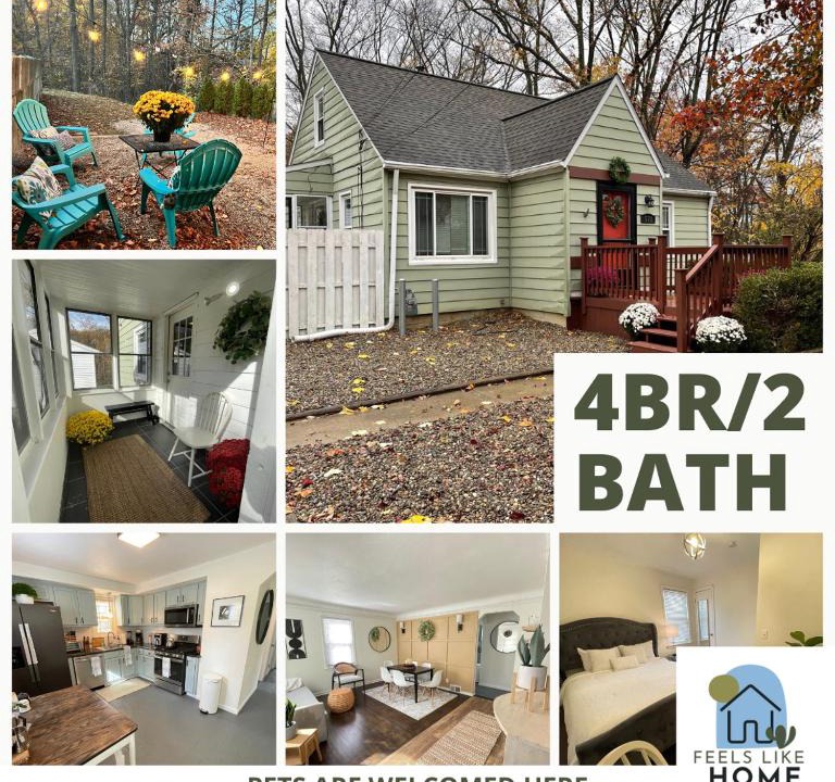 Berea House | New! Cozy 4-bedroom w/free parking. Dogs welcome!