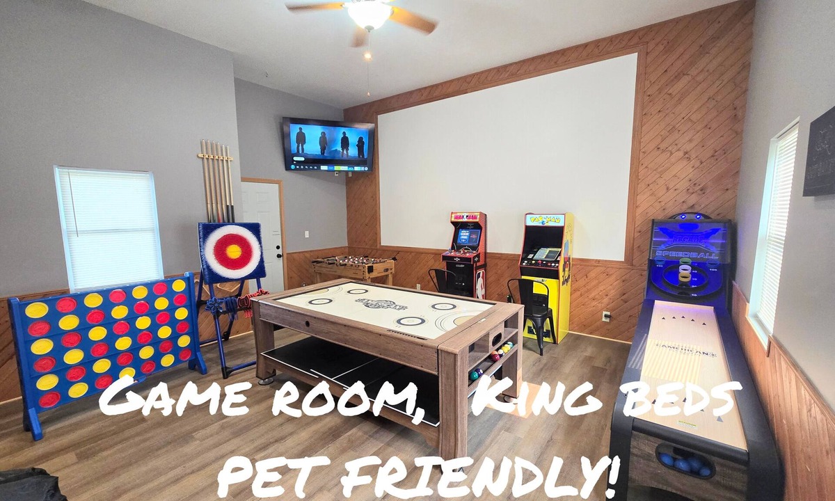 La Salle House | The Lasalle Lounger. Full game room! King beds. Walk to downtown.