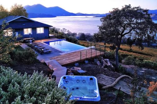 Lower Lake House | Vineyard Setting With 180 Panoramic Lake Views