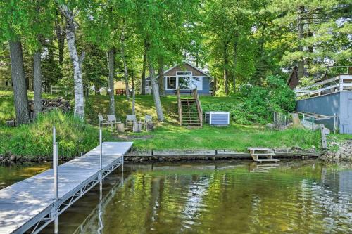 Weyauwega House | White Lake Home w/Patio, Fire Pit, Boat Dock!