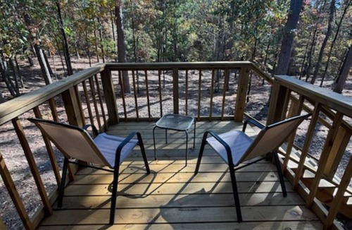 Rufe Cabin | 2-bedroom cabin on Killdeer rd with peaceful views. Great for hunting!