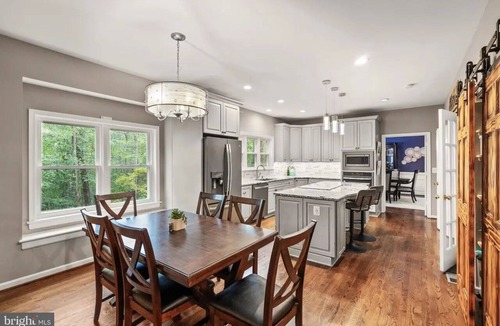 Manassas House | 4-beds spacious house in Manassas with screened porch, fire pit, & pool table,