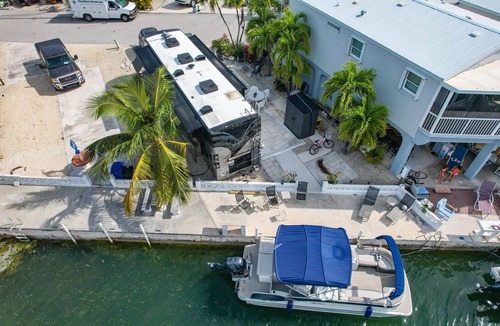 Cudjoe Key RV Rental | 85 Canalfront Empty RV Lot with 35' Seawall
