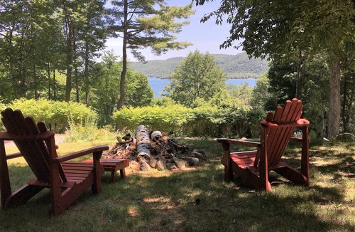 North Lake George House | Adirondack home with guest cottage on Northern Lake George