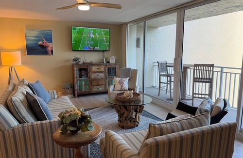 New Smyrna Beach Condo | Beachfront Living Stunning Ocean Views from Balcony and Great Room.