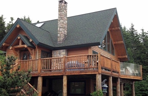 South Gouldsboro House | Beautiful Ocean Views, Large Cabin Home with Floating Dock. Oceanfront, Spacious
