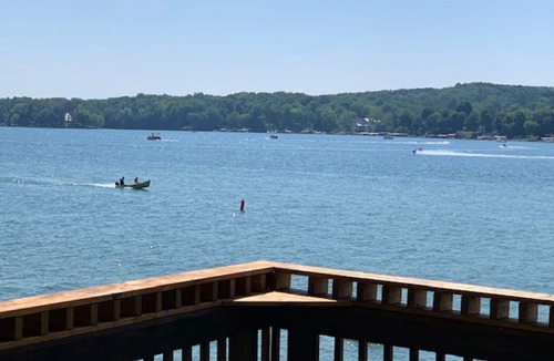 West Bend House | Big Cedar Lake, 125 feet of sandy frontage, beautiful shore, sunsets, spacious