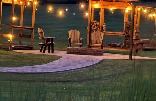 Farmersville Station House | Black Bear Ridge – Cozy 2BR + Loft Cabin 200 Private Acres Near Ellicottville NY
