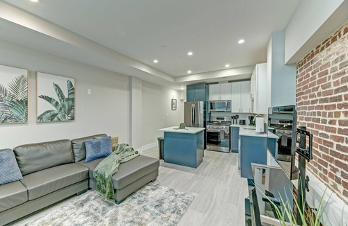 Truxton Circle Condo | Capitol Canvas: Artisan Condo in Prime Location, Pets Welcome, Gated Patio