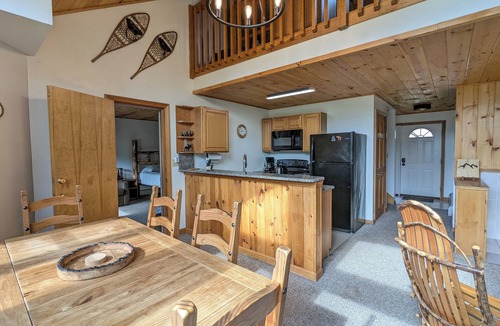 Woodstock Condo | Chalet-styled condo in the heart of the White Mountains; pool/hottub/golfing