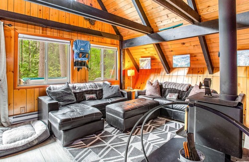 Skykomish Cabin | Charming dog-friendly cabin with mountain view, grill, & hot tub