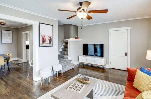 Joslyn Castle House | Charming Midtown Escape w/Game Room & Patio