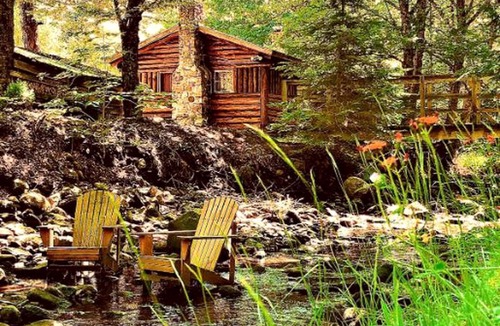 Lisbon House | Cozy Log Cabin Rental in the White Mountains of New Hampshire