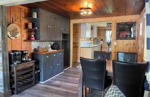 Clear Lake House | Cozy Red Cabin on Briggs Lake