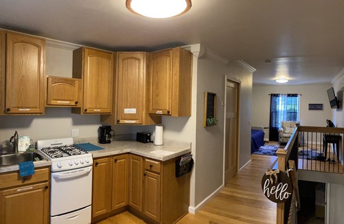 Merrimac Apartment | Devils Lake, hiking & Dells near peaceful retreat