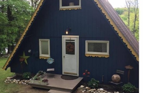 Antrim Ski Chalet | Direct Waterfront, Year-Round, A-Frame Cabin