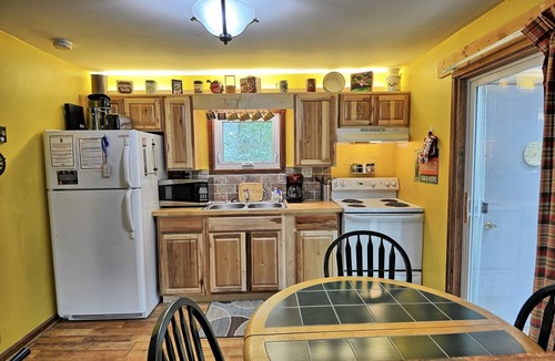 Fleetwood Cottage | Discover tranquility at Creekside Waterfalls, a cozy 1-bedroom cabin in Fleetwood, NC.