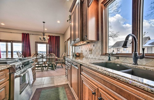 Linden House | Dock & Beach: Linden Lakefront Home: 30-Night Min