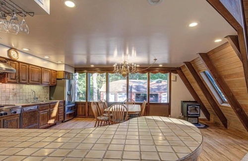 Phelps Ski Chalet | Double A-Frame Retreat w/5 bedrooms/5 bathrooms on Kildare Lake with Game Room