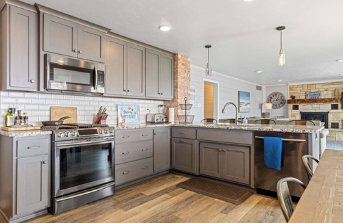 Egg Harbor House | Egg Harbor home with waterfront access-Sleeps 12!