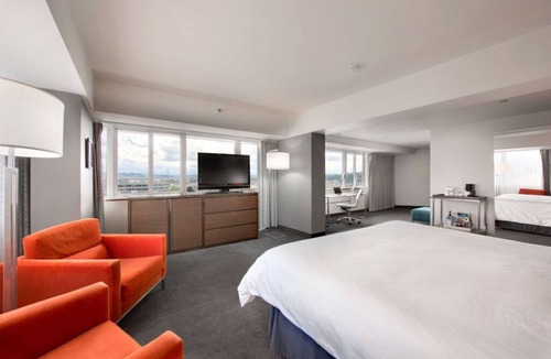 New Tacoma Hotel | Elegant ADA Suite | Top Location + Art Collection