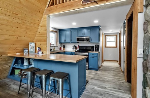 Little Valley Ski Chalet | Ellicottville Newly Remodeled A-Frame 4.7 Miles From the Village with a hot tub!