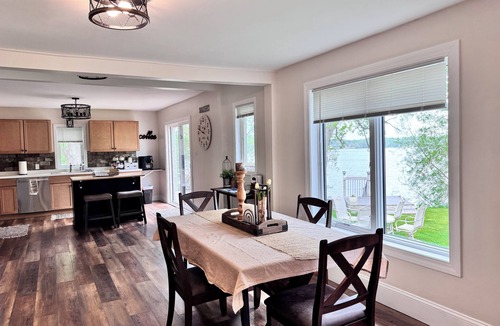 Elk River House | Enjoy beautiful sunsets year round from this spacious 3 BR home on Lake Orono.
