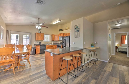 Torreon House | Fenced Yard, Fire Pit: Quiet Show Low Home!