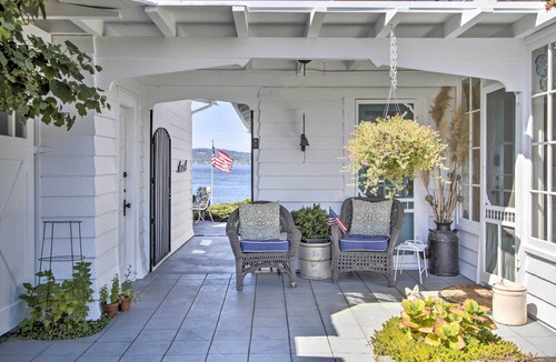 University Place House | Fire Pit, Views & Beach Access: Waterfront Escape!