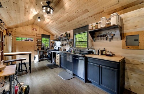Sylva RV Rental | Glamping Tent with Fire Pit, Deck & Outdoor Dining in Sylva, North Carolina