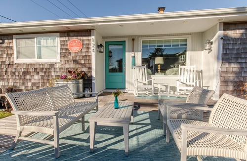Downtown Cannon Beach House | Impeccably Maintained Retreat: Walk to Beach and Town, Firepit, Fenced Yard, Cozy Charm
