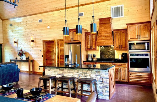 Pickens Cabin | Inner Peace Luxury Cabin Retreat with Hot Tub & Firepit Swings