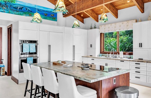 Tavernier House | Islamorada Bayfront home, sunsets, remodeled, infinity pool, beach, dockage.