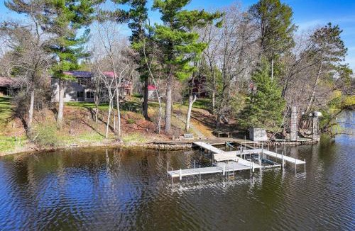 Lake Wissota House | Lake Wissota Home w/Private Dock + Fire Pit!