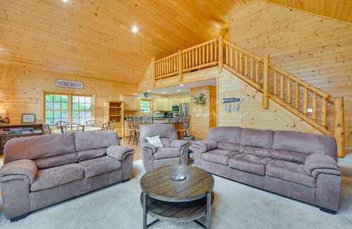 Birchwood Cabin | Lakefront Wisconsin Cabin with Boat Dock!