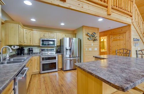 Birchwood Cabin | Lakefront Wisconsin Cabin with Boat Dock!