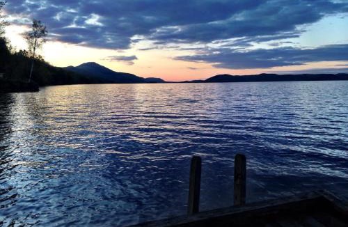 Newport Center Apartment | Luxury Waterfront Escape - Private Firepit & Dock on Lake Memphremagog