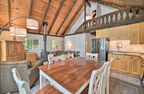Lake Arrowhead Cottage | Maine Lakefront Escape: Dock, Watercraft, Fire Pit