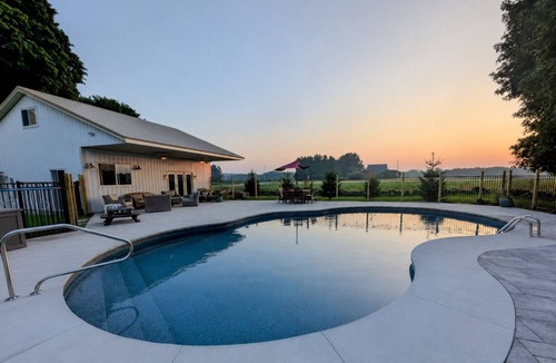 Ontario City House | Modern Farmhouse, Pool House, Pool, Hot Tub, Pickleball, Sports Barn