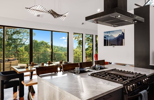 Hendersonville House | Modern Luxury Chalet Mountain Views Hot Tub Fire Pit Pets