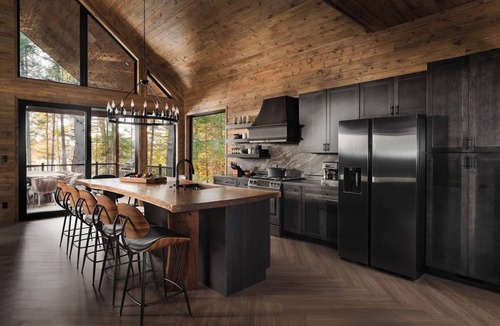 Watersmeet Cabin | New built on 140 acres sauna hot tub pontoon raft