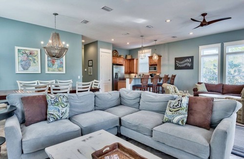 Seagrove Beach House | Pickle Ball Court! Beach side of 30A.just steps from the white sand!