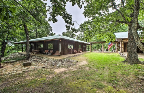 Compton House | 'Pine Lodge Cabin' on 450 Acres in Ozark Mountains