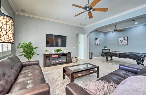 Rovey Farm Estates House | Play Pool, Grill Out! Group-Friendly Glendale Home