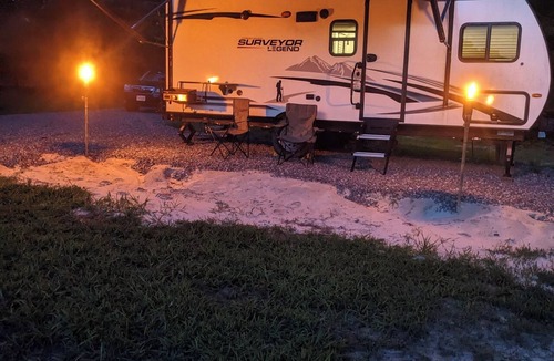 Nuttsville House | Private modern camper with water access to Lancaster creek/Rappahannock river